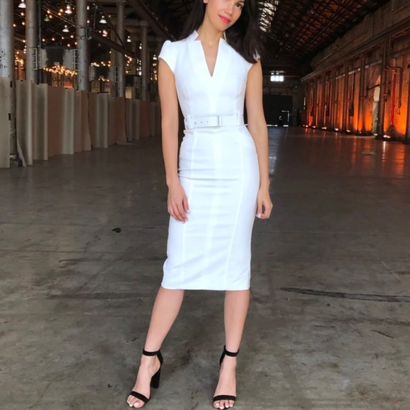 Karen Miller white sleeveless Forever dress size 6 - Picture 3 of 3